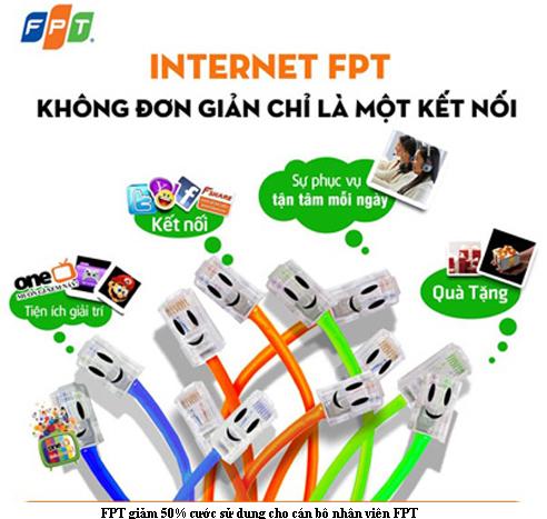 Giảm 50% Cước Internet Hàng Tháng Cho nhân viên cán bộ FPT