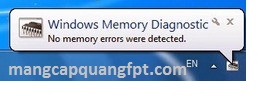 Hướng dẫn check Ram trên Windows với Windows Memory Diagnostic