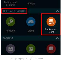 Hướng dẫn khôi phục cài đặt gốc cho SamSung Galaxy S5
