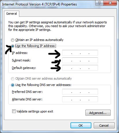 Hướng dẫn đặt địa chỉ IP Tĩnh cho Máy Tính Lap Top
