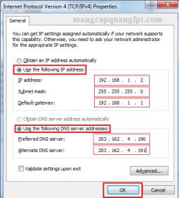 Hướng dẫn gắn địa IP tĩnh trên Windows 7