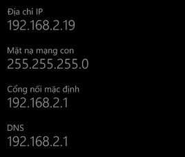 Cách thay đổi địa chỉ DNS trên điện thoại Windows Phone