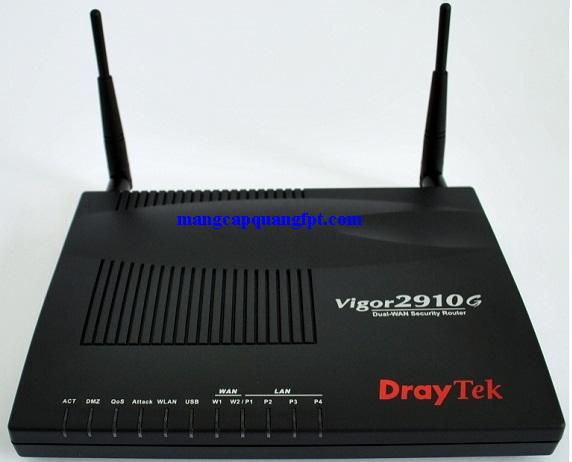 Hướng dẫn cấu hình modem Draytek Vigor 2910G