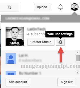 Cách đổi tên kênh Youtube trên máy tính