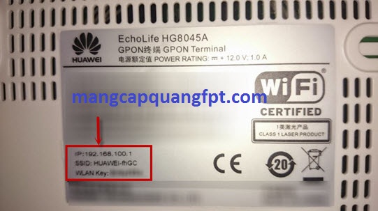 Cách đổi mật khẩu Wifi modem Huawei của mạng VNPT
