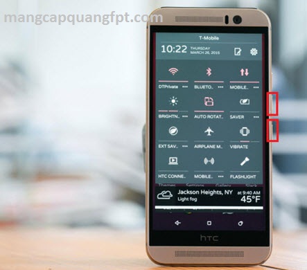 Cách chụp màn hình HTC One M9 M8 M7