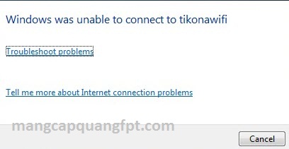 Sữa lỗi Windows was Unable to Connect to kết nối Wifi