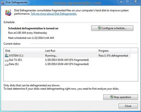 Hướng dẫn chống phân mảnh ổ cứng  (Bad HDD) trong Win XP/ Win 7 / Win 8