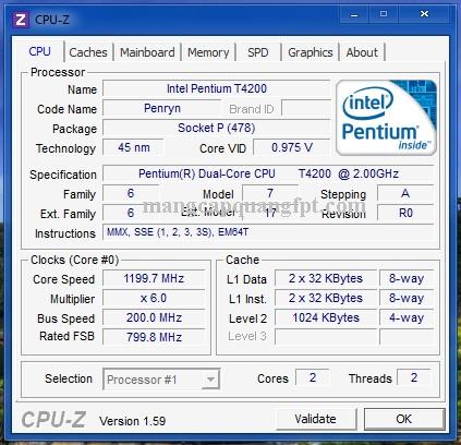 Kiểm tra cấu hình máy tính nhanh chóng với phần mềm CPU-Z