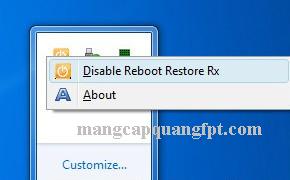 Hướng dẫn đóng băng hệ thống bằng Reboot Restore RX
