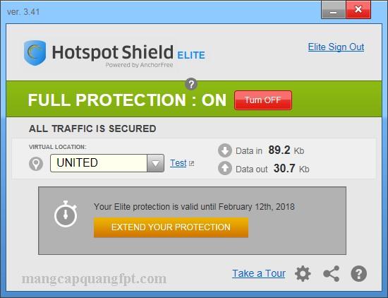 Hotspot Shield VPN Elite Edition Multilingual Phần mềm thay đổi IP