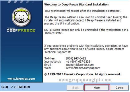 Hướng dẫn Cài đặt Deep Freeze Standard giúp đóng băng máy tính