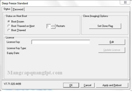 Hướng dẫn Cài đặt Deep Freeze Standard giúp đóng băng máy tính