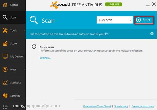 Avast Free Antivirus hướng dẫn sử dụng và quét Virus