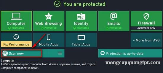 Hướng dẫn sử dụng phần mềm diệt virus AVG Antivirus Free