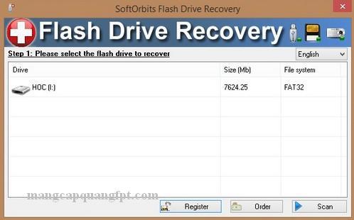 SoftOrbits Flash Drive Recovery phần mềm khôi phục dữ liệu USB