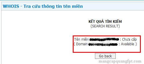 Hướng dẫn cách kiểm tra tên miền domain có ai đăng ký chưa