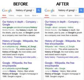 Google thay đổi URL của Website trên Google Search