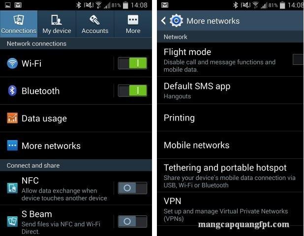 Hướng dẫn chia sẻ Wifi qua Bluetooth trên điện thoại android