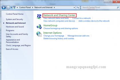Hướng dẫn gắn địa IP tĩnh trên Windows 7