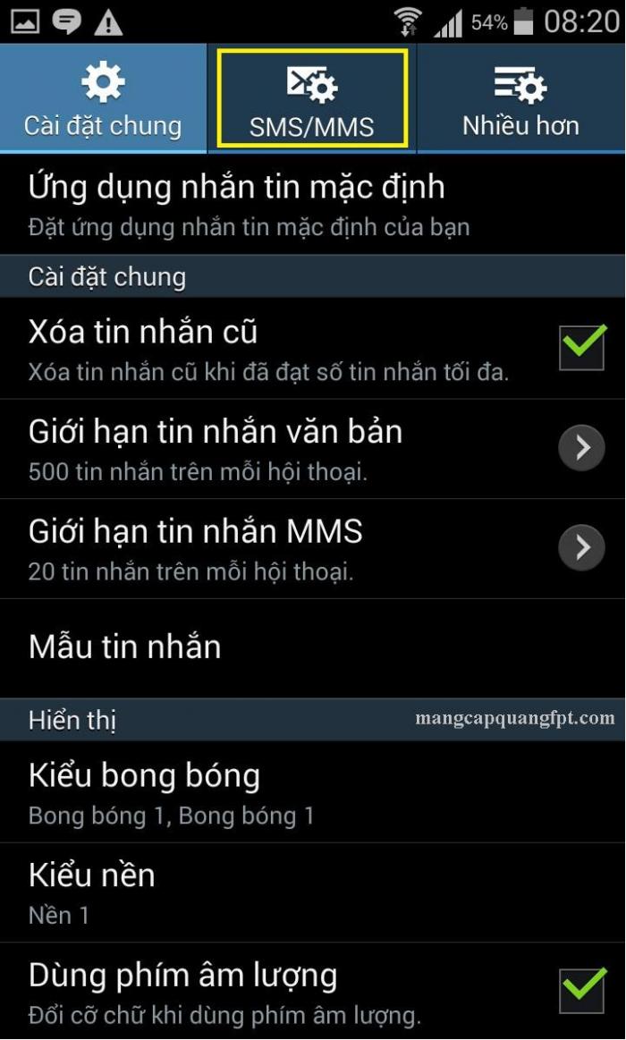 Cách cài đặt thông báo tin nhắn đã gửi trên Smartphone Android