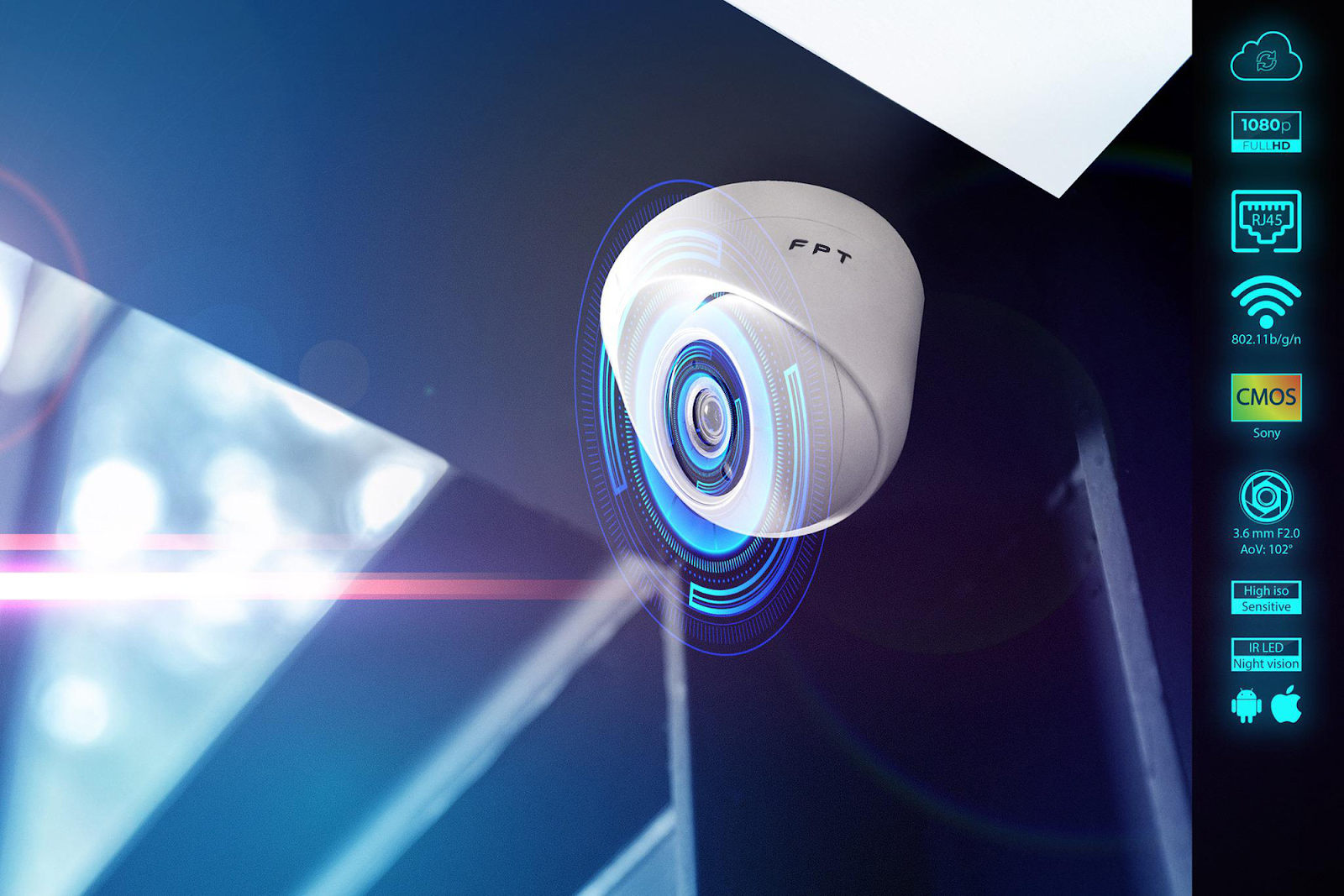 Camera FPT 6 Phần cứng camera FPT đạt tiêu chuẩn tốt nhất